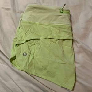 Lululemon neon athletic shorts